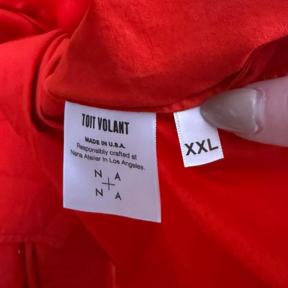 TOIT VOLANT l NWT Verona Dress Red XXL - Picture 7 of 8